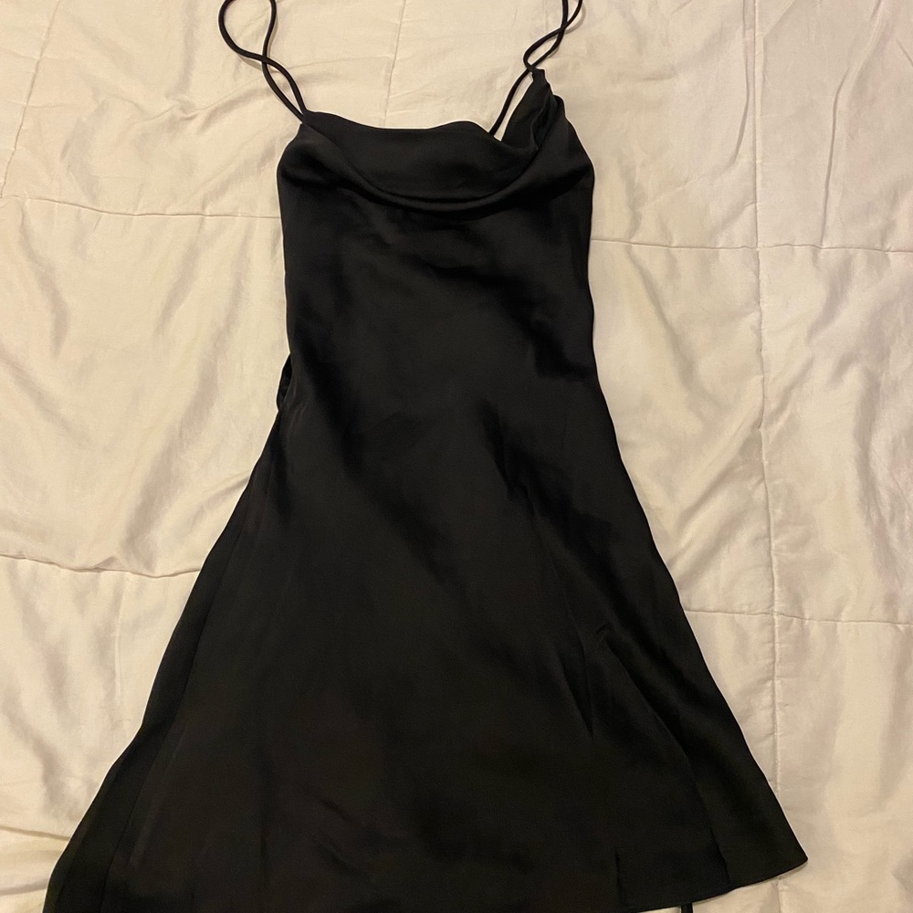 Ever New Black Spaghetti Strap Slip Dress